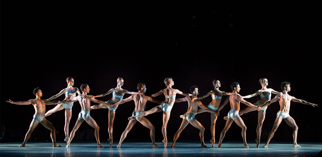Ballet Arizona dancers in "Round." Choreography by Ib Andersen. Photo by Alexander Iziliaev
