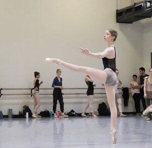 Alison Remmers in Company Class at Ballet Arizona.