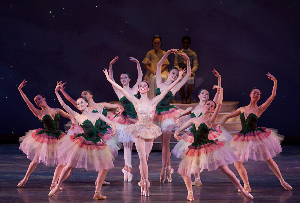 "Waltz of the Flowers" featuring Ballet Arizona dancers and Jillian Barrell as Dew Drop in Ib Andersen's "The Nutcracker."